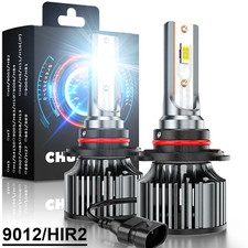 2X Luces Fuertes Para Auto Coche Luz Carro Bulbs 9012 LED SUPER White High/Low