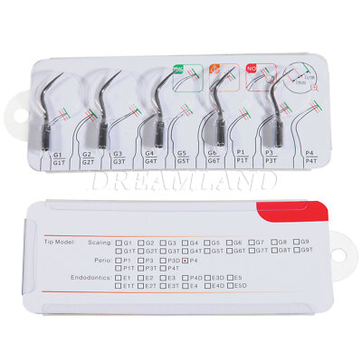 USA 5X Dental Ultrasonic Pizeo Scaler Tip fit EMS Woodpecker Handpiece Cavitron