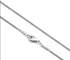 STAINLESS STEEL  1 mm BOX CHAIN 22 inch