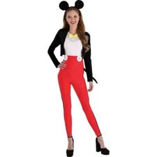 Disney's Micky Mouse Costume Adult Medium 6-8 Disney Dress Up New