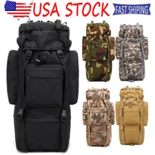 65L Travel Bag Military Tactical Backpack Rucksack for Camping Hiking Outdoor US
