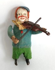 Schuco Tanzfigur🤡Clown mit Geige🎻1930-1940er|Uhrwerk funktioniert