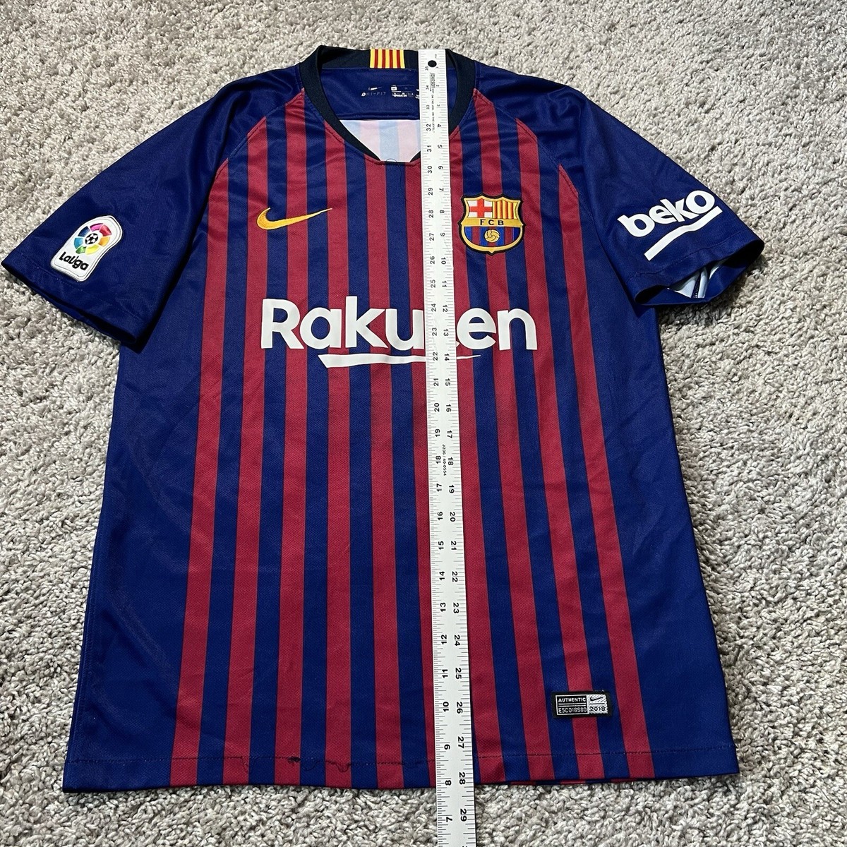 FC Barcelona 2018 - 2019 Home football shirt jersey Nike Mens