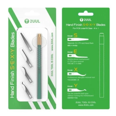 2UUL DA11 H& Finish SEXY Blades Set for PCB Underfill Clean UK Stock