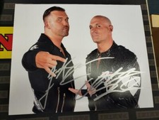 CHRISTOPHER DANIELS & KAZARIAN - DUAL AUTOGRAPH 8x10 PHOTO AUTOGRAPHED AEW SCU