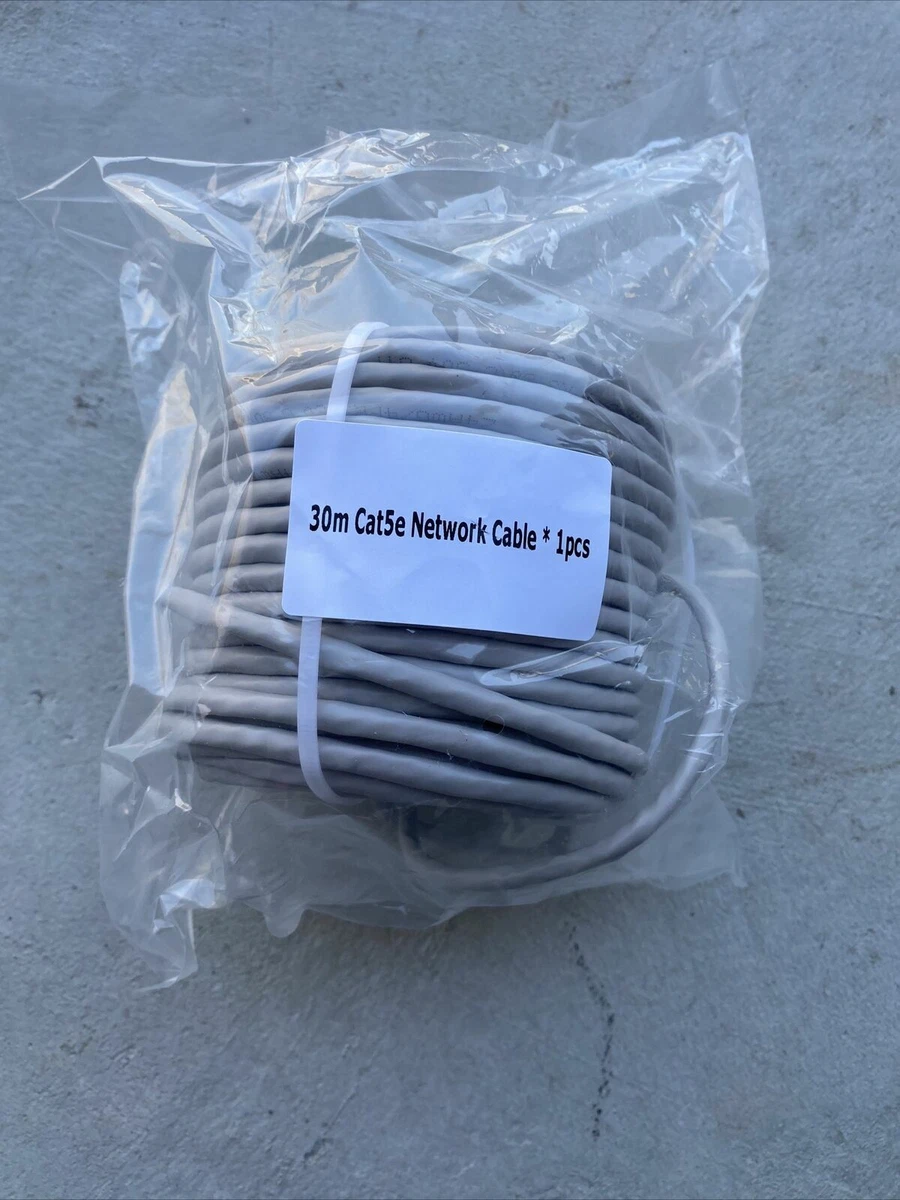 Lorex OEM Cat 5e Ethernet Network Cable GRAY 100ft 30m BRAND NEW