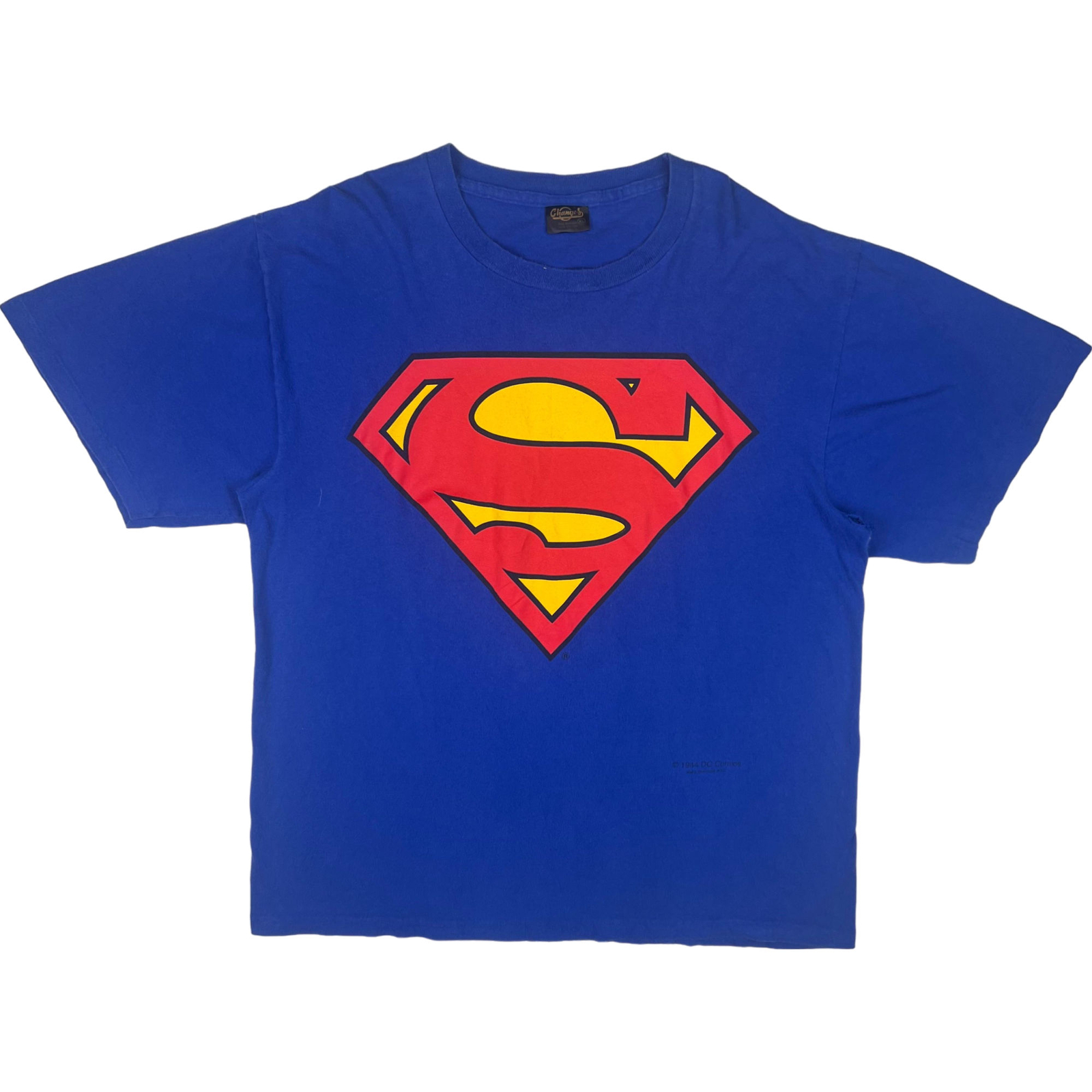Vintage 90's Changes Superman DC Comics Single Stitch Blue T-Shirt