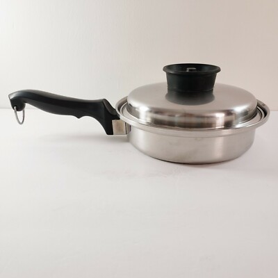 Chefs Ware 8.5'' Fry Pan Lid 18-8 3 Ply Stainless Skillet Vintage Cookware USA