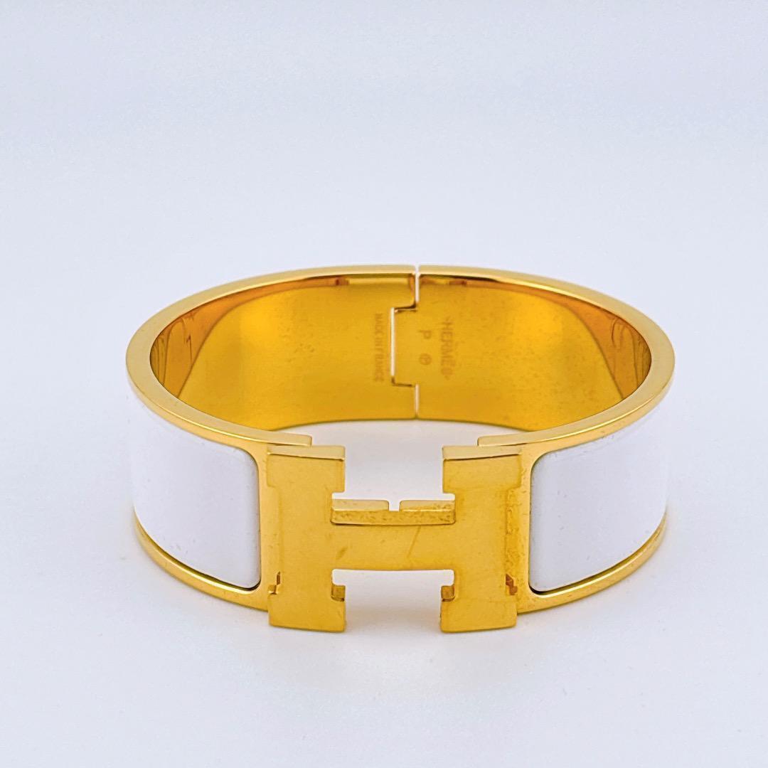 Hermes GP Click Crack PM H Bangle Bracelet Japan Import