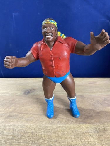 LJN WWF WWE Wrestling Figure SD SD Jones Red Shirt...