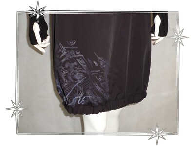 Robe Fantaisie Gris Noir Multi-matériaux - Modèle Mélody 2026 - Taille 38/40 - Occasion Très Bon état