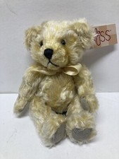 Russ Berrie Bears From the Past Cosgrove 4540 Beige Plush Corduroy Ribbon 8"NWT