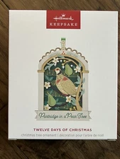 HALLMARK 2024 TWELVE DAYS OF CHRISTMAS PARTRIDGE IN A PEAR TREE  ORNAMENT