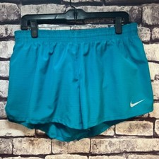 Nike Dri-Fit Teal Green Shorts Size Large 100 Polyester