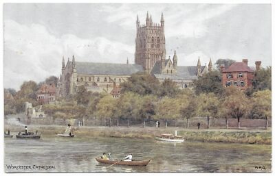 Worcester Cathedral A R Quinton Poststempel 1916 - Salmon 1310