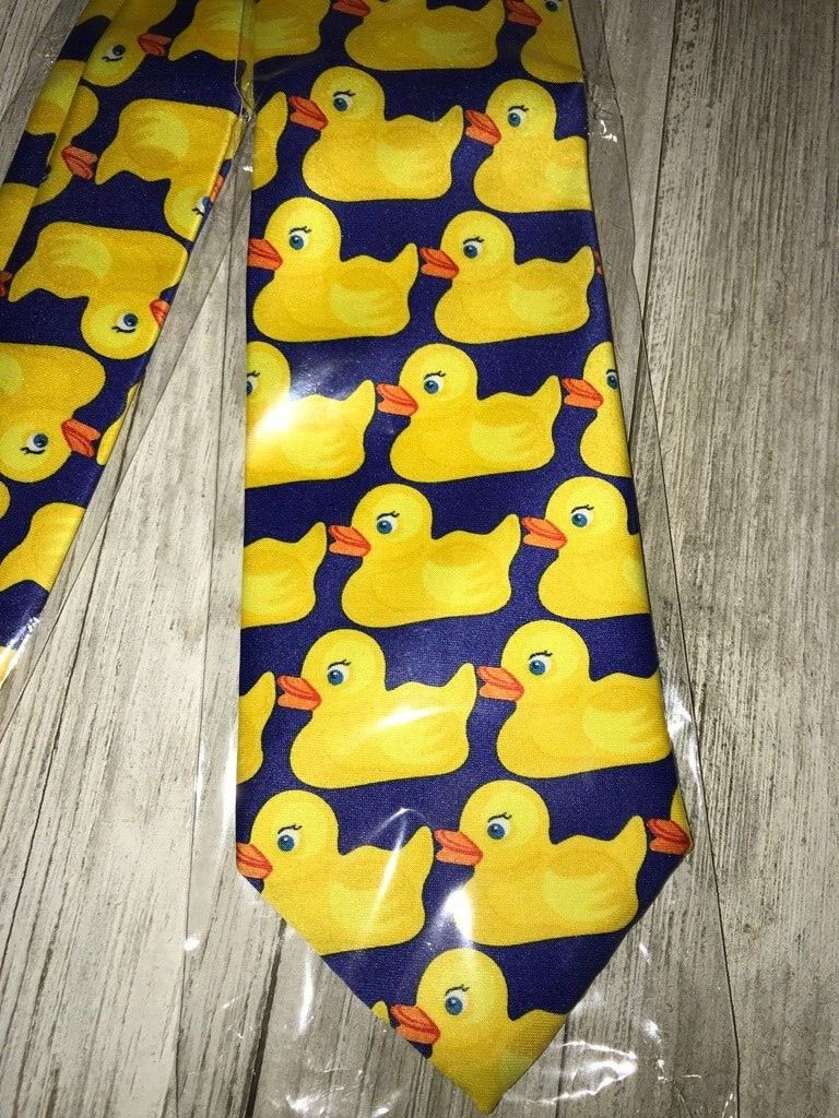 Rubber Ducky Necktie Yellow Duck Men's Neck Tie Dress Up How I Met Your Mother