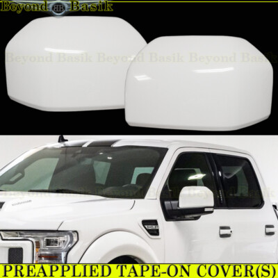 Oxford White Mirror Cover Caps for Ford F150 2015-2020