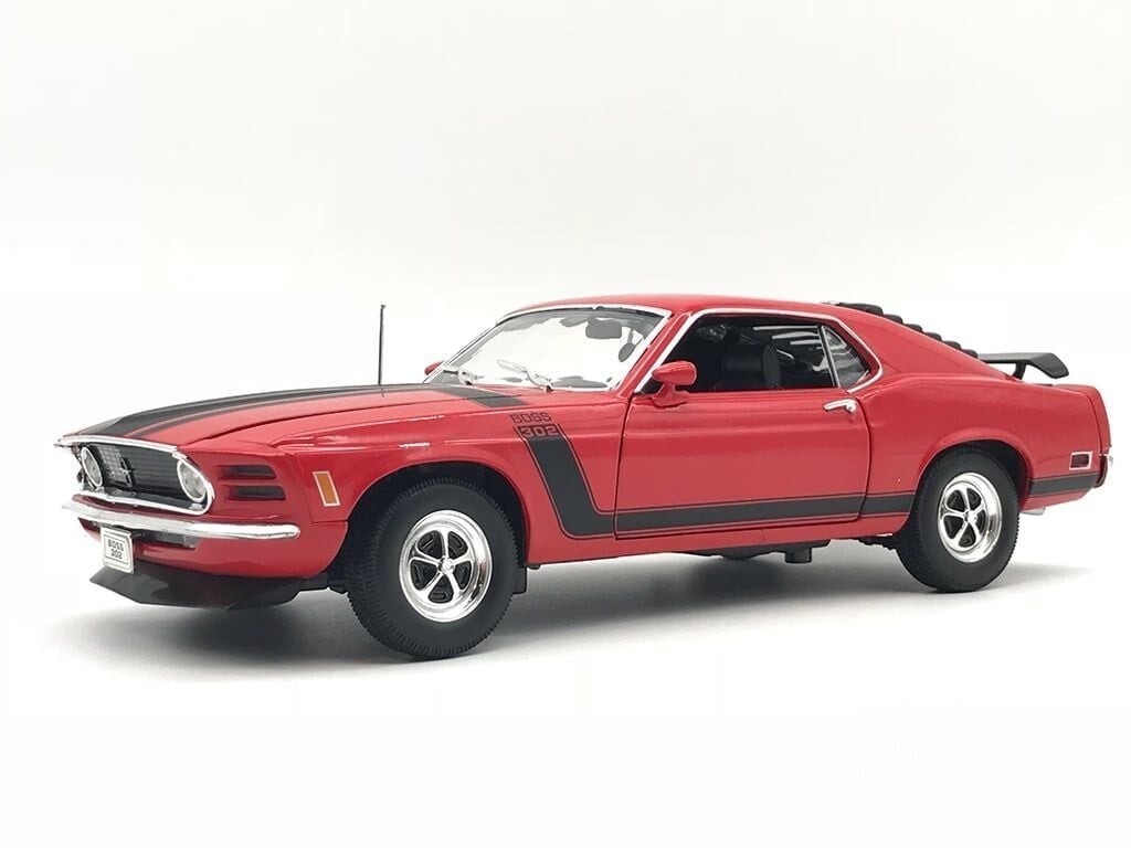 Welly 1/18 car Ford Mustang Boss 302 1970 Red WE18002R | eBay