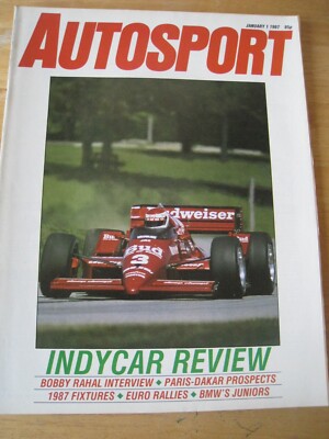 AUTOSPORT JAN 1987 BOBBY RAHAL INTERVIEW EURO RALLIES BMW'S JUNIORS