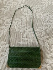 Snakeskin Vintage Green Shoulder Bag