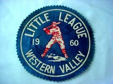 Western Valley 1960 Little League Champions Baseball Nova Scotia Jacket Patch