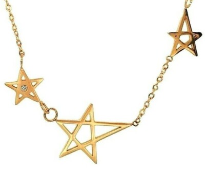 Rosegold Falling Stars Necklace