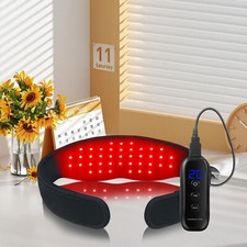 Red Light Therapy Neck Wrap Heater - Beauty  Pain Relief, Rechargeable 1800mAh