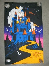 Peaceful kingdom 1971 black light poster vintage psychedelic C1954