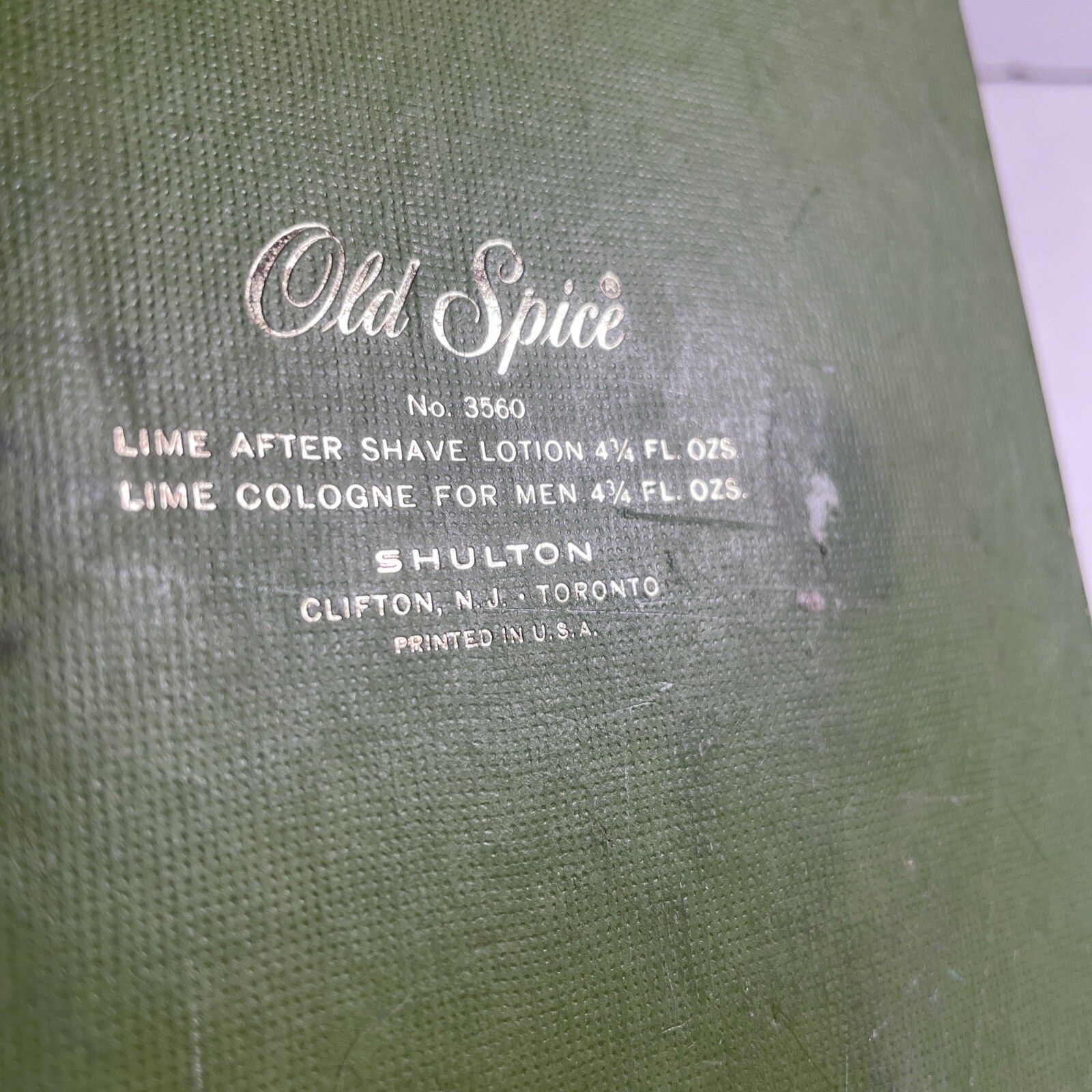 VTG Old Spice Lime Cologne & After Shave Gift Box Set NOS 4.75 Oz New