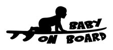 Baby On Board Decal 5 3"x8" Choose Color