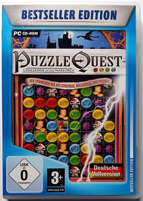Puzzle Quest: Challenge of the Warlords (2009) PC, Match-3, USK 0, gebraucht