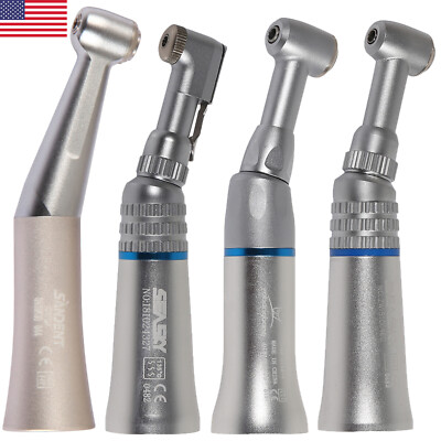 Dental Slow Low Speed Contra Angle Handpiece 1:1 Push Button Latch Fit NSK OEM