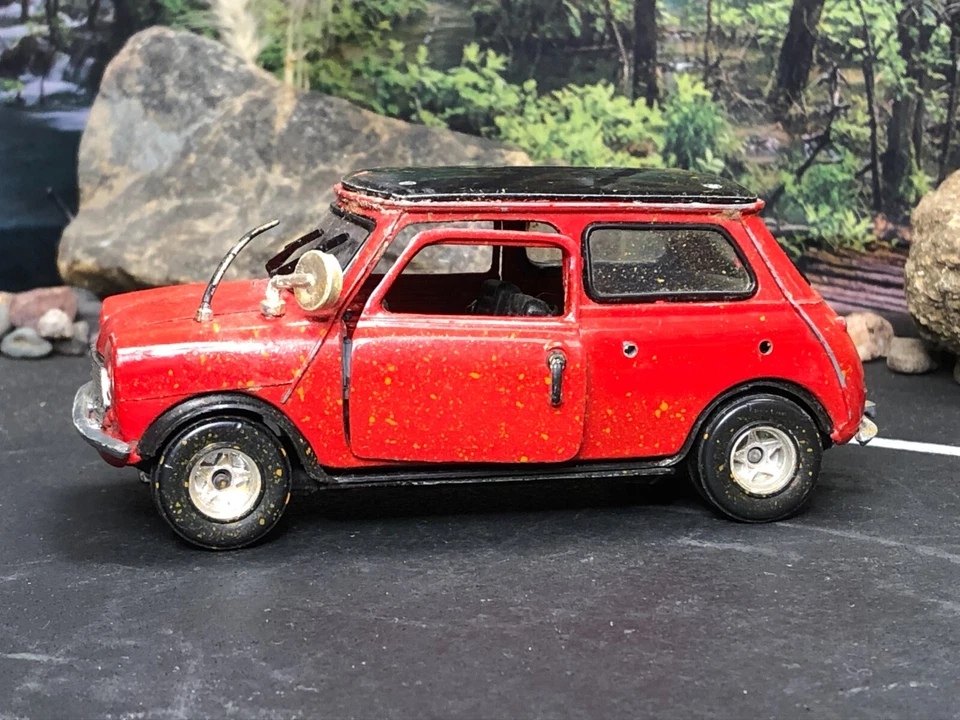 Imperfect 1:25 Diecast Italy Polistil ORANGE MINI-COOPER No. 582 ~ No Box AS-IS - Image 2 of 4