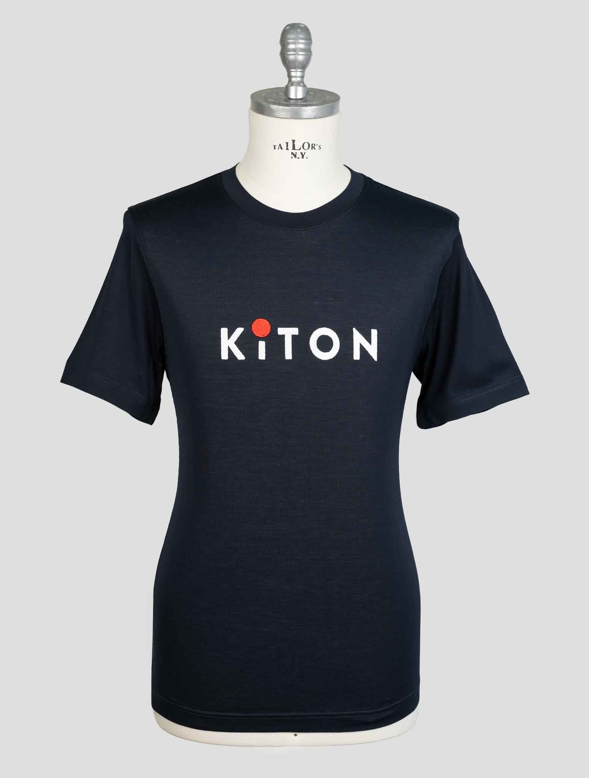 НОВАЯ ХЛОПКОВАЯ футболка KITON BLUE ТЕМНО-СИНЕГО ЦВЕТА EU 50 - US 40 - M KMZ38