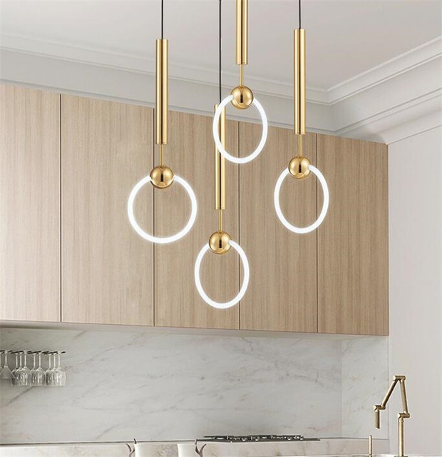 modern gold pendant light
