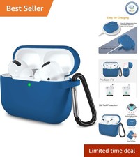 Protective Silicone AirPods Pro Case Cover with Built-In Carabiner - Perfect Fit