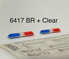2 Pack 1/64 Scale Code 3 LP6000 Clear  Blue Red Lightbar Greenlight Police 6417