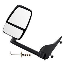 Left Side View Mirror Black Manual For Chevy Express Van 2003-2017