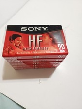 LOT of 5 SEALED Sony HF 90 BLANK Cassette Tape 90 Minutes Type I NORMAL BIAS