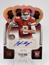 Tyler Bray 2013 Crown Royale RC Auto Bronze Holofoil 66/99 No195 KC Chiefs