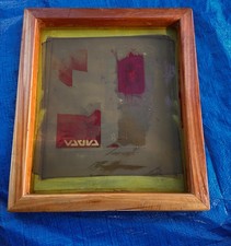 Vintage Silk Screen Printing Frame. Wood, , 21.75" X 18.75" Outside Measurement