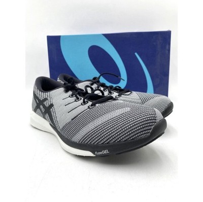 ASICS fuzeX Knit Running Shoes Men s Size 10 Carbon Black White Athletic Sneaker