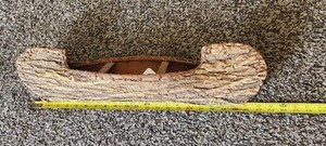 Vintage Iroquois Indian Elm Bark Canoe 22.5"
