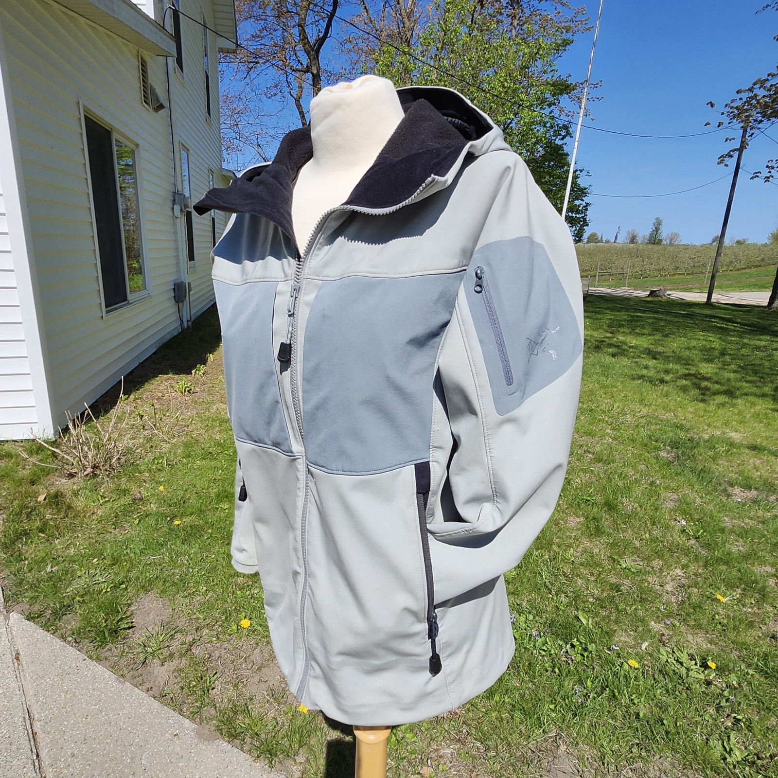 Arc'teryx Arcteryx Gamma MX Felpa con Cappuccio Soft Shell Giacca Grigio Donna Medium Polartec