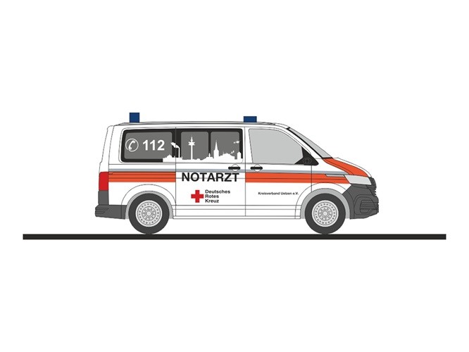 Rietze 53744 - 1/87 Volkswagen T6.1 DRK Uelzen - New