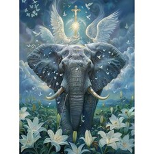 DIY 5D Diamond Art Kits 12  16 Inch , Diamond Painting, Art for Elephants,