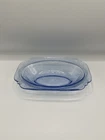 Vtg Federal Glass Madrid Blue Depression Glass Oval Serving Bowl 1930s Pattern