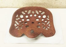 Vtg antique cast iron tractor seat farm implement machinery
