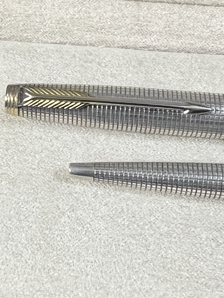 Parker Set- 75 Sterling Cap & Barrel (925 Sterling ) Ciselé GT 14K