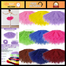 9 Pcs Adult Tutu Skirts for Women - 5 Layered Tulle Ballet Dance Skirts, 9 Color